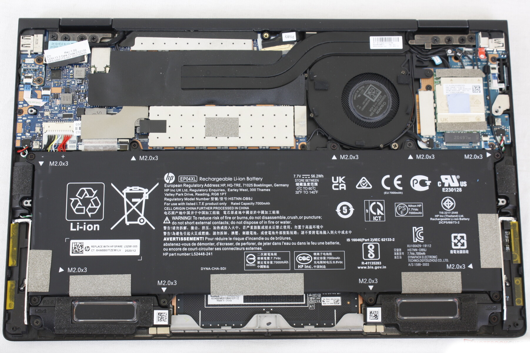 How to replace and fix HP Elite Dragonfly MAX CPU Fan original HSN-I32C (HP Elite Dragonfly Max)